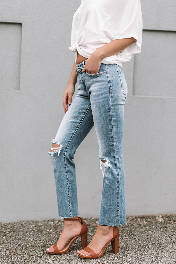 The Porter Midrise Distressed Relaxed Skinny Image - 3