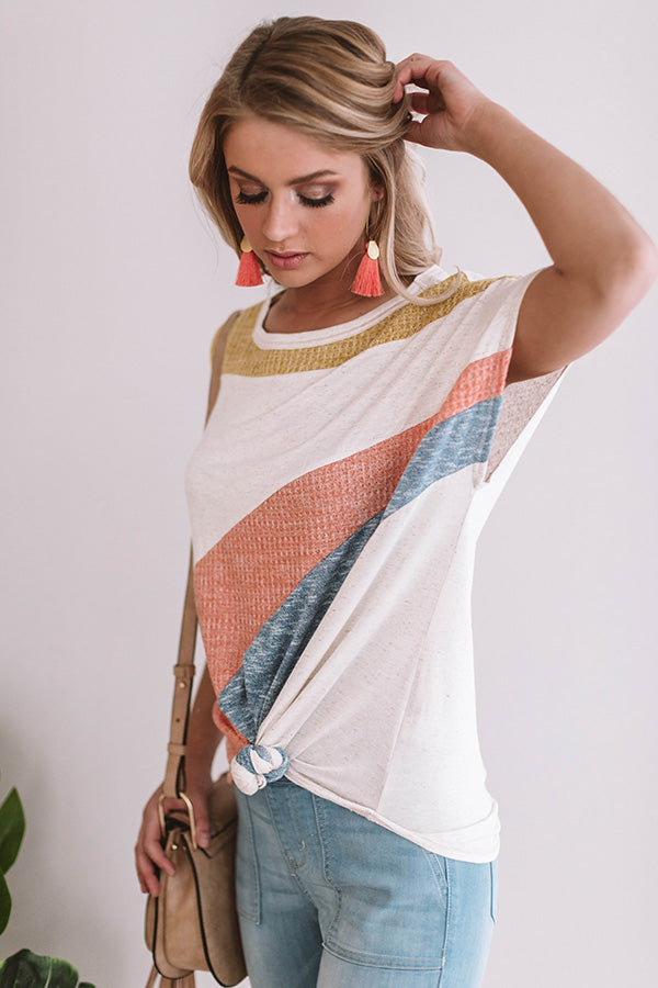 Rhyme and Reason Color Block Shift Top Image - 1