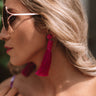 Shopping On Fifth Ave Earrings In Berry Image - 1