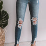 The Eliana Midrise Distressed Ankle Skinny Image - 1