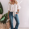 Private Island Embroidered Tie Top Image - 1