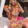Island Sunsets Wrap Dress In Golden Honey Image - 1