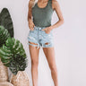 Mimosa O'Clock Lace Trim Tank In Hunter Green Image - 1