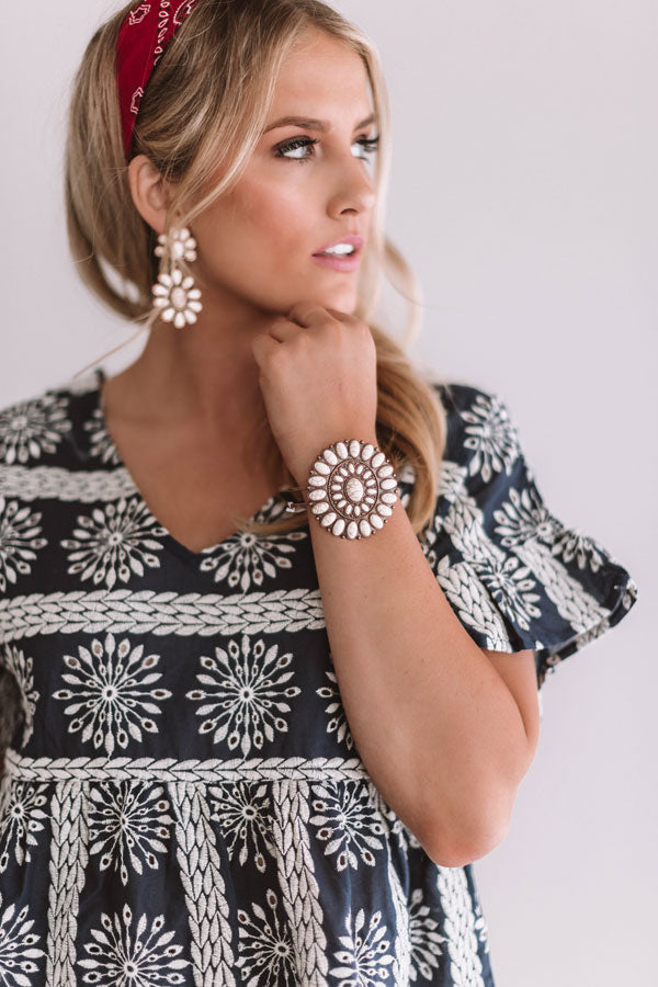 Beach Oasis Cuff Bracelet In Ivory