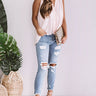 Picnic In Paris Shift Tank In Pink Image - 1