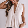 Picnic In Paris Shift Tank In Iced Latte Image - 1