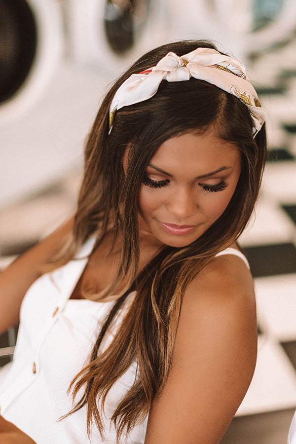 Florals Forever Scarf In Cream