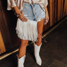 Right On Cue Fringe Crossbody In White Image - 1