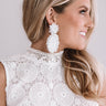 First Love Earrings In White Image - 1