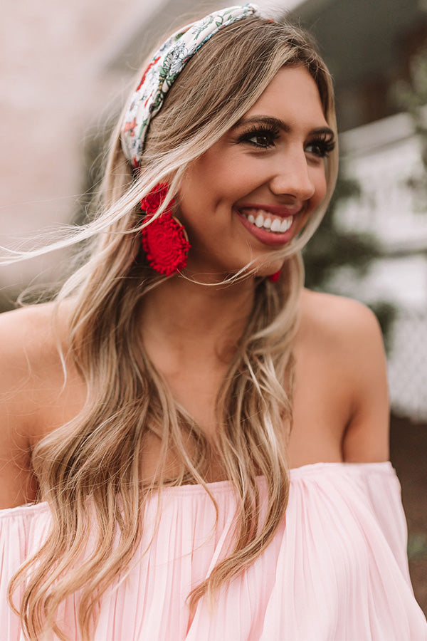 First Love Earrings In Red