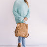 So In Love Knit Shift Sweater In Sea Glass Image - 1