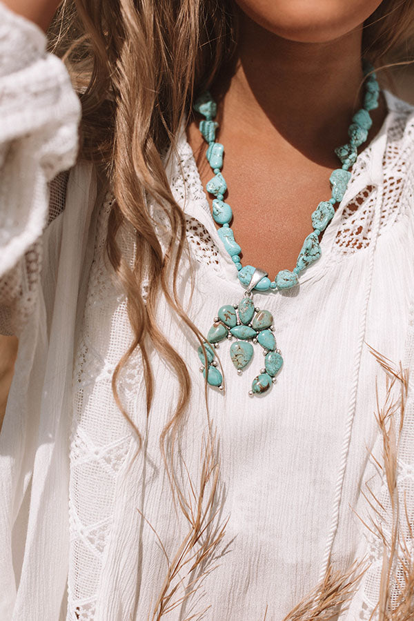 Catching Waves Turquoise Necklace