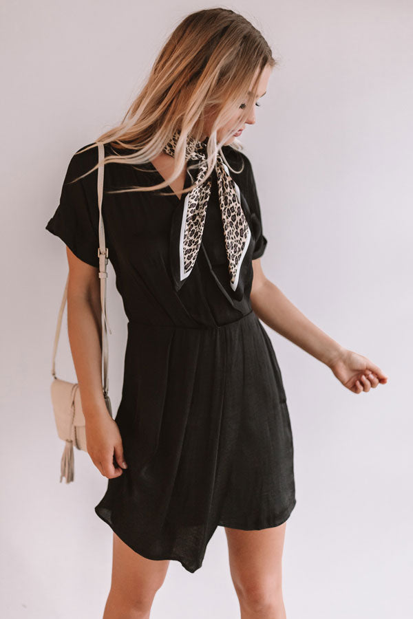 Upper East Side Sipping Dress in Black Image - 3