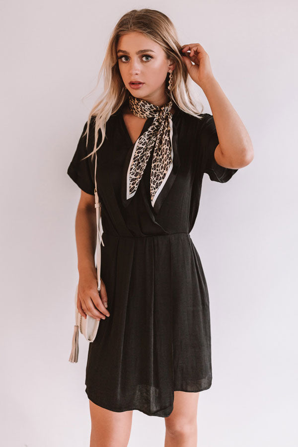 Upper East Side Sipping Dress in Black Image - 4
