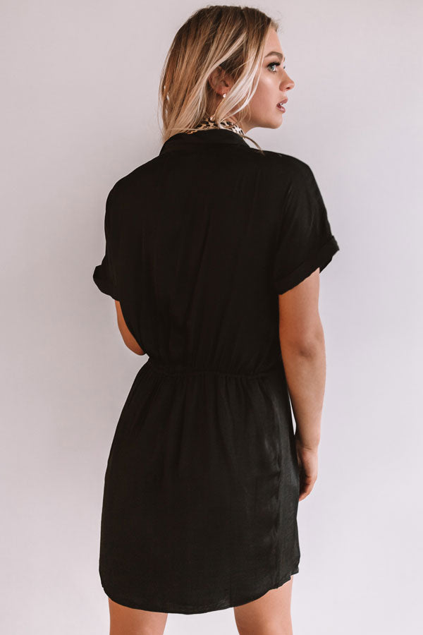 Upper East Side Sipping Dress in Black Image - 5