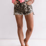 Wild Card High Waist Leopard Shorts Image - 1