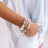 Sparkle And Bliss Semi Precious Bracelet Set In White Image - 1