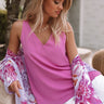 Sunny Vibes Only Shift Tank In Violet Image - 1