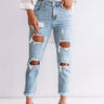 The Demi High Waist Distressed Relaxed Skinny Image - 1