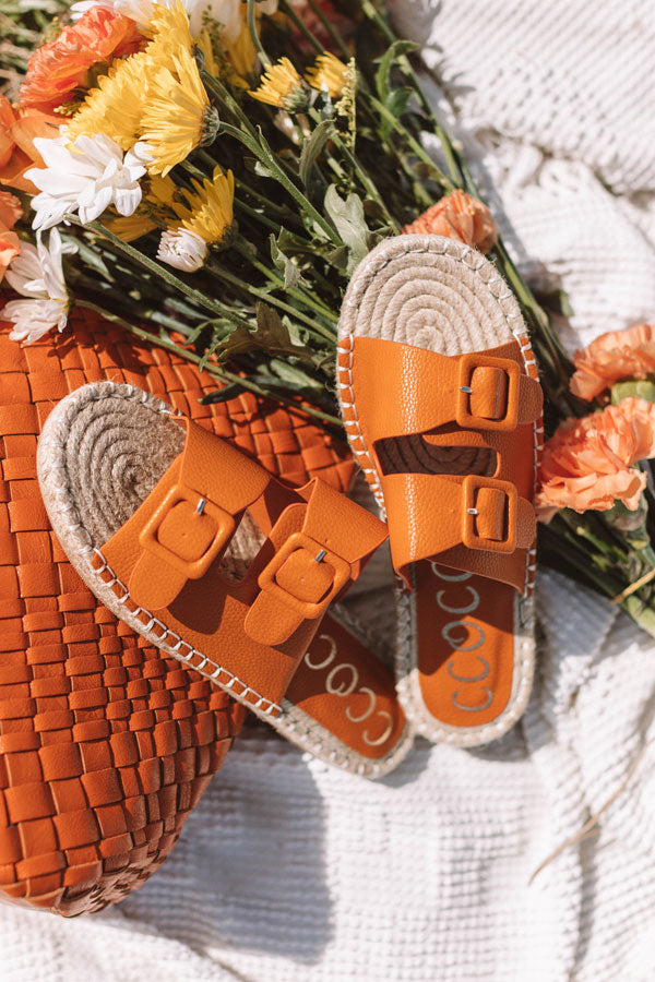 The Mara Sandal In Persimmon Image - 1