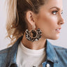 London Chic Leopard Earrings Image - 1