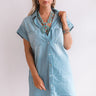 Strolls And Kisses Chambray Dress Image - 1