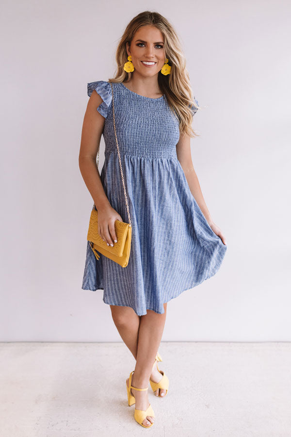 Down The Line Smocked Dress