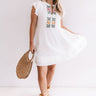 Grecian Gorgeous Embroidered Babydoll Dress Image - 1