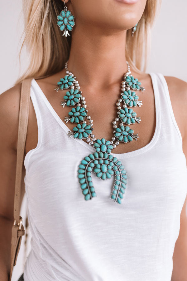 Haute Tropics Necklace In Turquoise