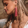 Cabanas And Cocktails Tassel Earrings In Blush Image - 1