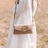 Off Broadway Clutch In Taupe Image - 1