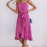 Welcome To Paradise Button Up Dress In Violet Image - 1