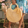 Amalfi Adventure Woven Tote in Yellow Image - 1