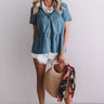 Champagne in Chambray Top Image - 1