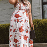 Peony Fields Wrap Maxi Dress Curves Image - 1