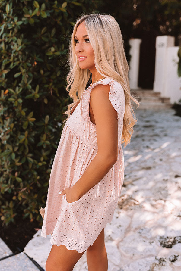 Sway Into Style Eyelet Romper in Natural Image - 5