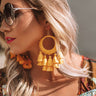 Bali Bungalow Earrings In Yellow Image - 1