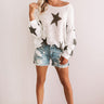 Shooting Star Knit Sweater In Cream Image - 1