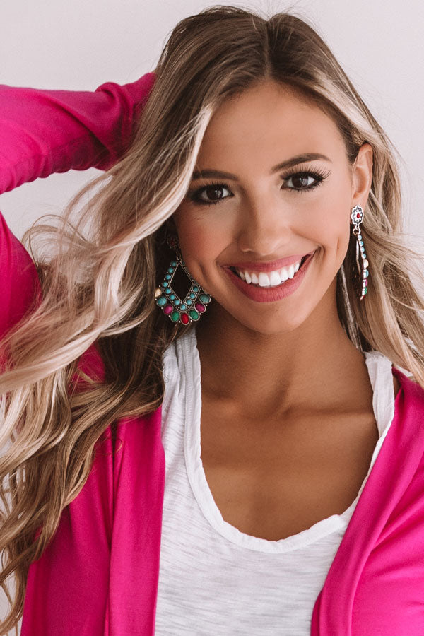 Shoreline Chic Earrings In Multi