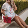 Dreaming Of Summer Embroidered Dress In White Curves Image - 1