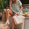 La Boheme Shift Top In Sea Glass Image - 1