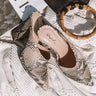 The Jenner Snake Print Heel Image - 1