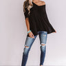Calabasas Crush Babydoll Top In Black Image - 1