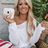 Amazing Morning Knit Sweater in White Image - 1