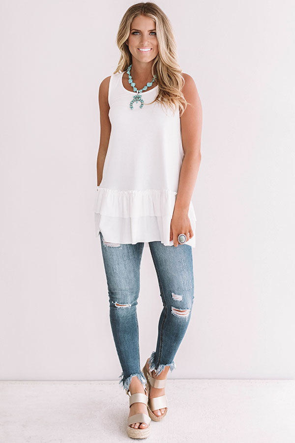 Simply Amazing Tunic Tank in Ivory Image - 1