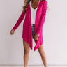 Layover In London Cardigan in Hot Pink Image - 1