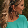 Mykonos Views Hoop Earrings In Pink Image - 1