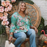 Zen Garden Shift Top In Emerald  Curves Image - 1