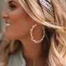 Mykonos Views Hoop Earrings In Ivory Image - 1