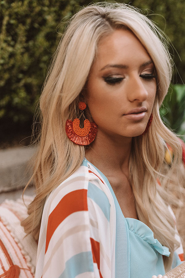Endless Celebration Earrings In Orange
